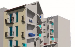 Edificio de 6 viviendas y aparcamientos
